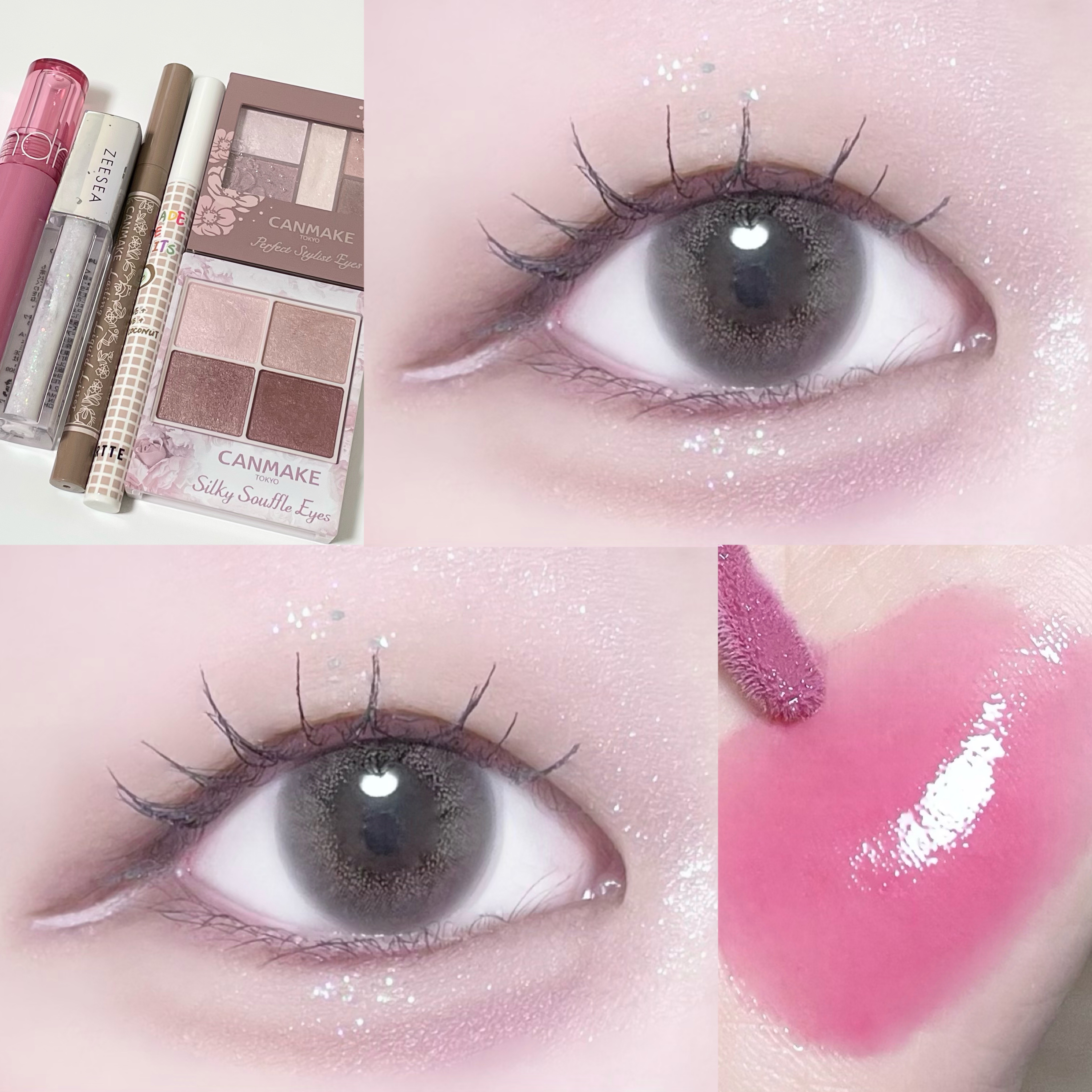 グラスティングカラーグロス/rom&nd/リップグロスを使ったクチコミ（2枚目）