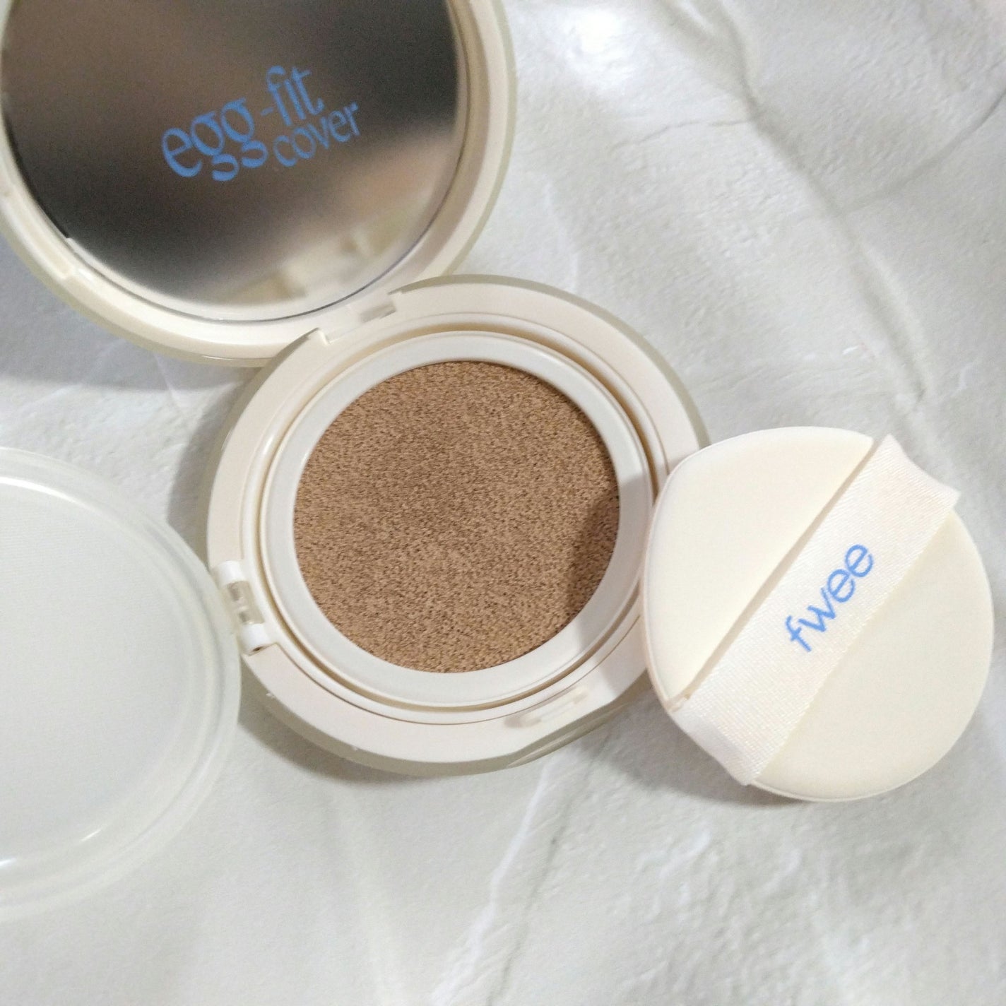 フィー クッションエッグフィットカバー/fwee/クッションファンデーションを使ったクチコミ(3枚目)