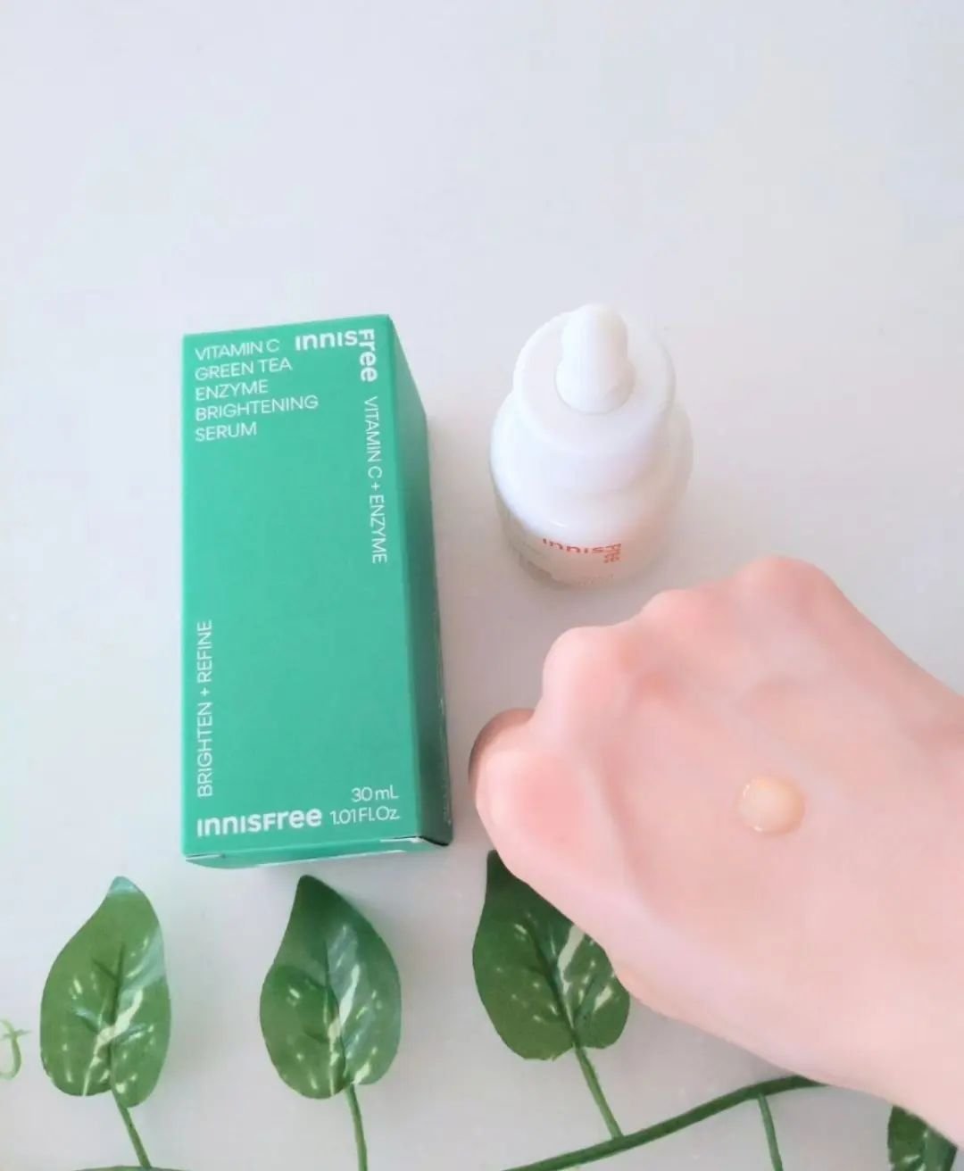 ビタC　グリーンティーエンザイム　ブライト　セラム/innisfree/美容液を使ったクチコミ（3枚目）