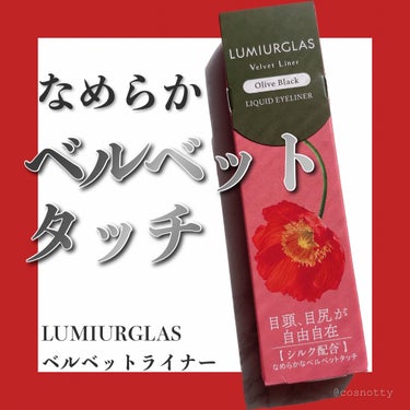 ベルベットライナー/LUMIURGLAS/リキッドアイライナーを使ったクチコミ（1枚目）