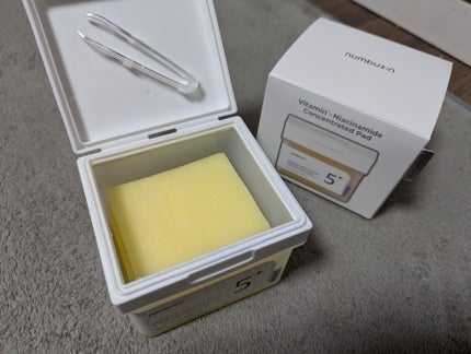 5番 白玉グルタチオンCフィルムパッド/numbuzin/トナーパッドを使ったクチコミ(3枚目)