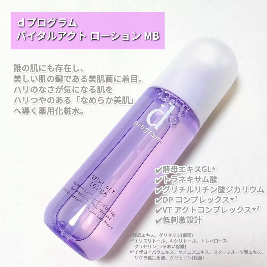 バイタルアクト ローション MB/d プログラム/化粧水を使ったクチコミ(2枚目)