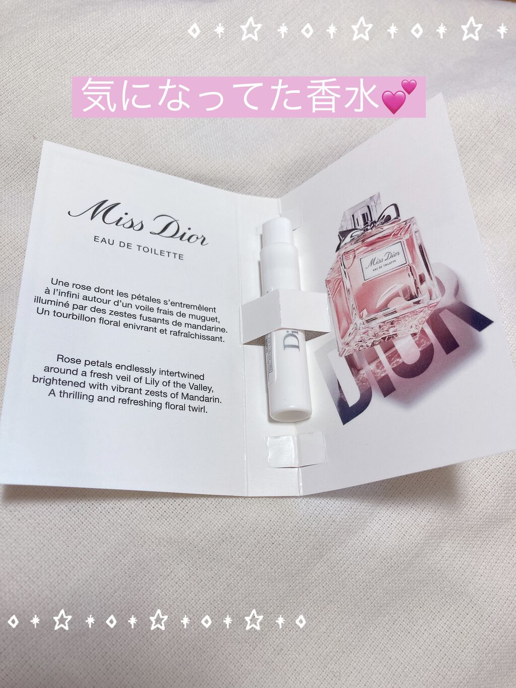 Dior ミス ディオール オードゥ トワレのクチコミ「ミスディオールオードゥトワレ💗

『まるで恋が動き出す瞬間のように、
　心踊るフレッシュなフロ.....」（1枚目）