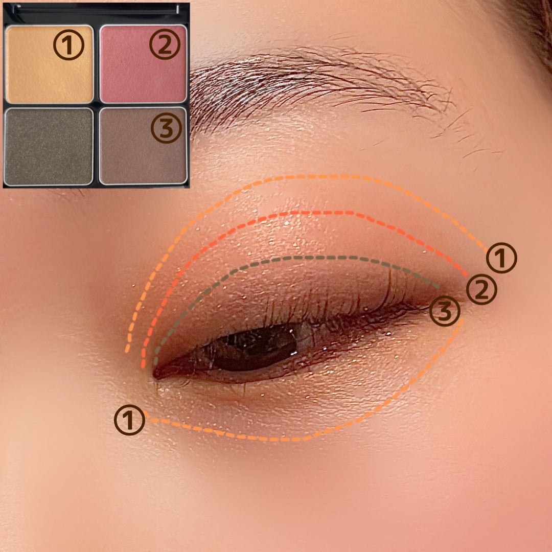 &be パレットアイシャドウ/&be/アイシャドウパレットを使ったクチコミ(4枚目)