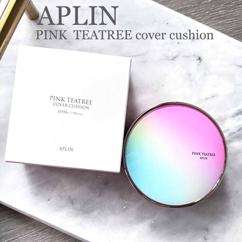 ピンクティーツリーカバークッション/APLIN/クッションファンデーションを使ったクチコミ（1枚目）