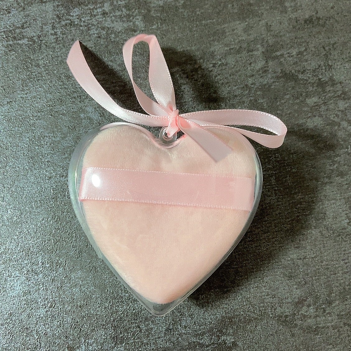 パウダーパフ(ケース付、ハート、2個、ベルト付)/DAISO/パフ・スポンジを使ったクチコミ(3枚目)