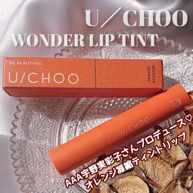 U/CHOO WONDER LIP TINTのクチコミ「AAA宇野実彩子さんプロデュースコスメ𓂂𓐍𓏸

U／CHOO
ワンダーリップティント
4色展開.....」（1枚目）