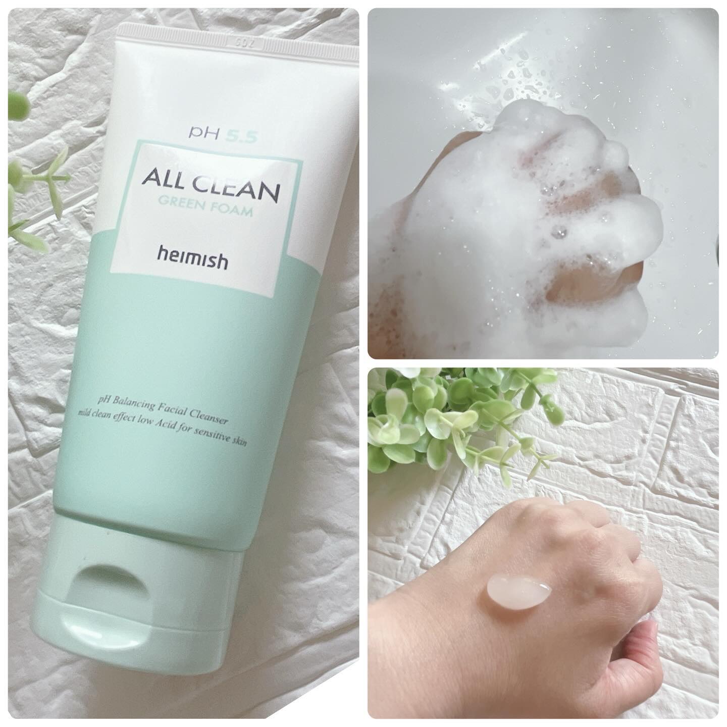 オールクリーン グリーンフォーム/heimish/クレンジングジェルを使ったクチコミ（2枚目）