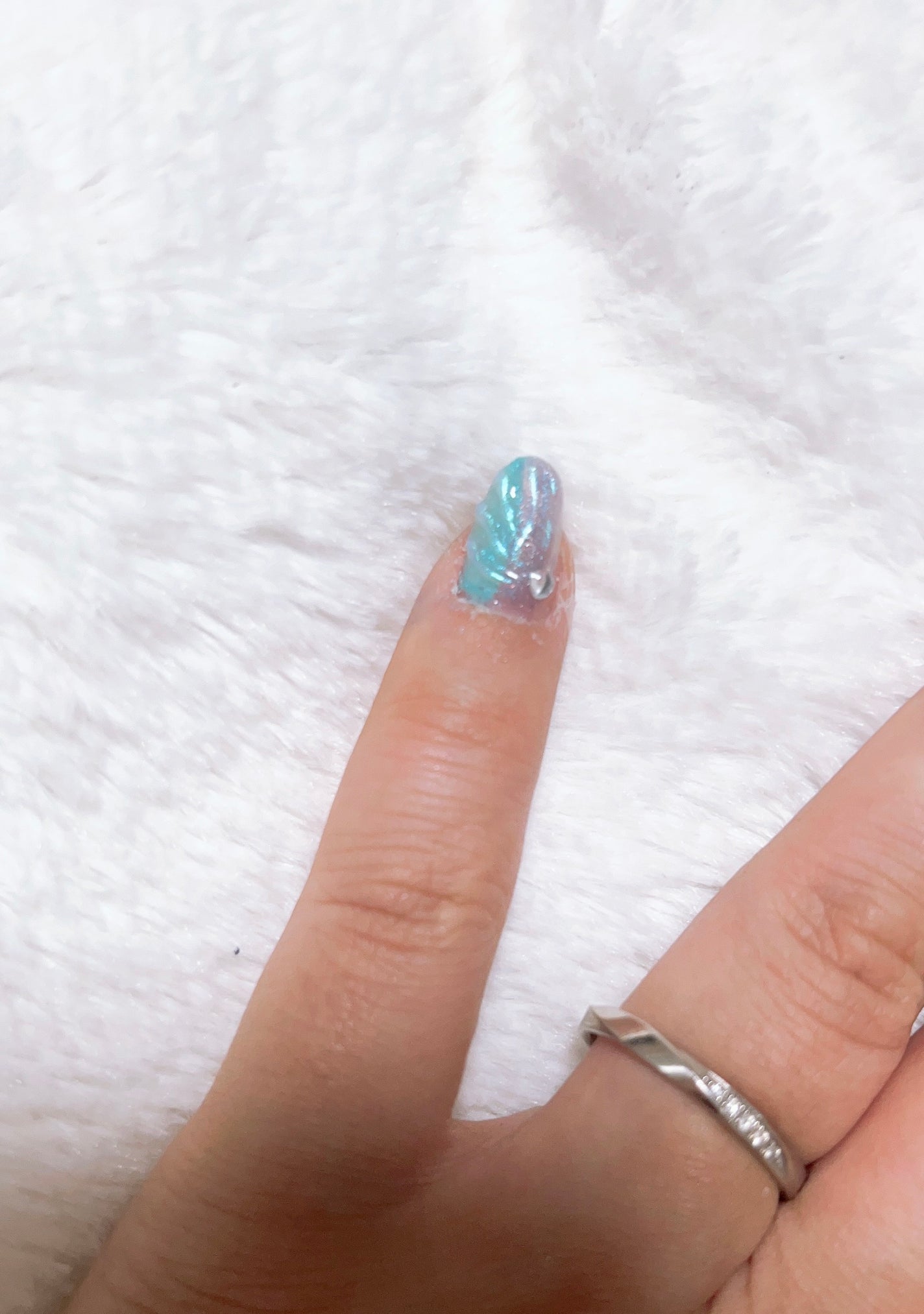 さゆとむ on LIPS 「ネイル記録💅いつもの通り100均のネイルアイテムで夏ネイルにし..」(4枚目)