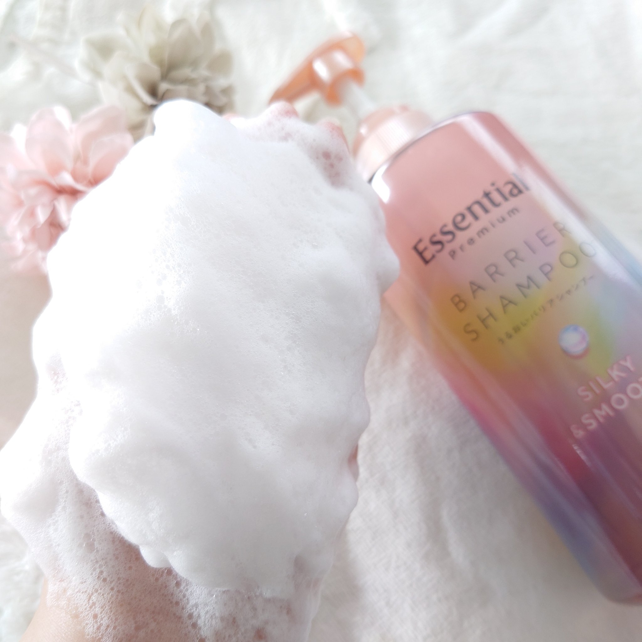 エッセンシャルプレミアム バリアシャンプー・コンディショナー シルキー＆スムース/エッセンシャル/市販シャンプーを使ったクチコミ（3枚目）