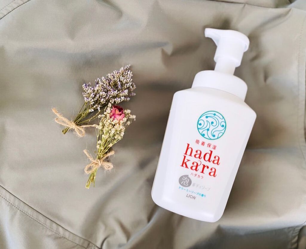 hadakara ボディソープ 泡で出てくるタイプ クリーミーソープの香り/hadakara/ボディソープを使ったクチコミ(1枚目)