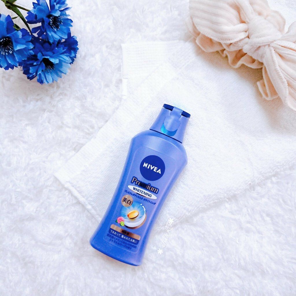 プレミアムボディミルク ホワイトニング【医薬部外品】		/ニベア/ボディミルクを使ったクチコミ（1枚目）