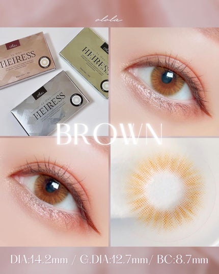 エアリス(Heiress)/OLOLA/カラーコンタクトレンズを使ったクチコミ(2枚目)