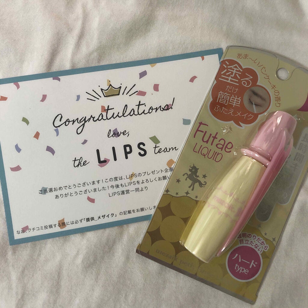 petitふたえリキッド/メザイク/二重まぶた用アイテムを使ったクチコミ(1枚目)