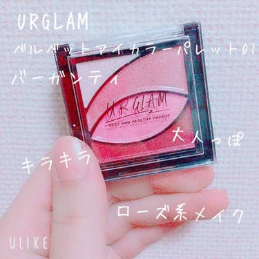 UR GLAM　VELVET EYE COLOR PALETTE/U R GLAM/アイシャドウパレットを使ったクチコミ（1枚目）