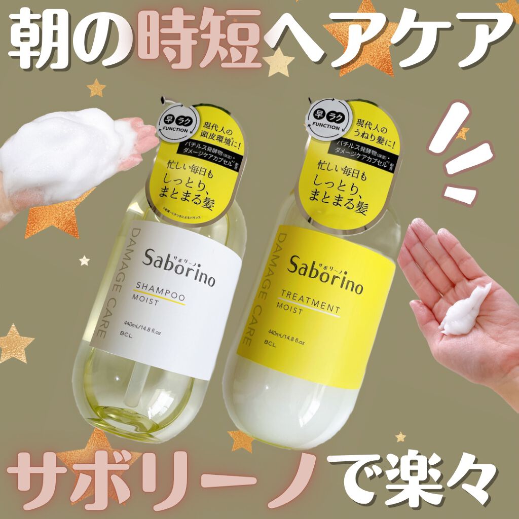 ハヤラクシャンプー モイスト/トリートメント モイスト/サボリーノ/市販シャンプーを使ったクチコミ(1枚目)