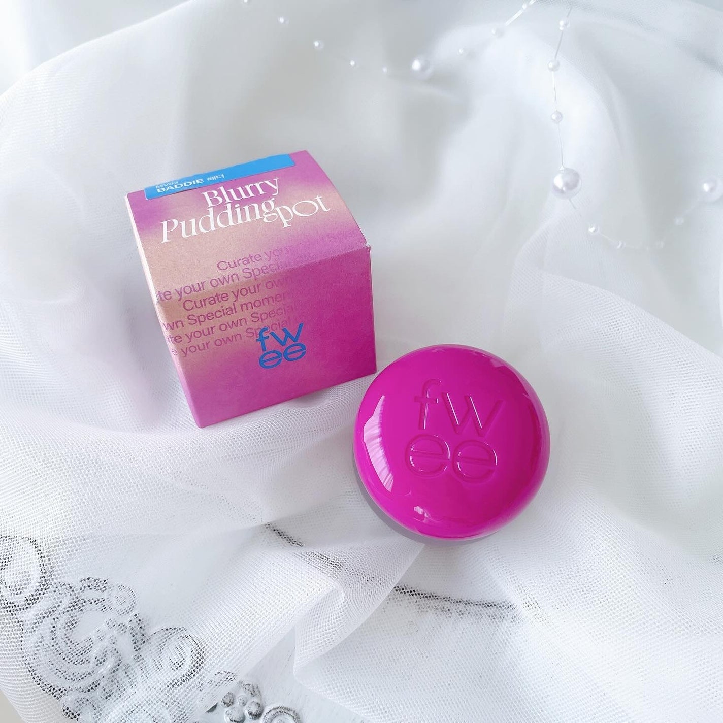 リップアンドチーク ブラーリープリンポット/fwee/口紅を使ったクチコミ(1枚目)