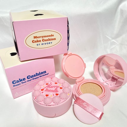 ハッピーユアデイクッション/Merrymonde/クッションファンデーションを使ったクチコミ(5枚目)