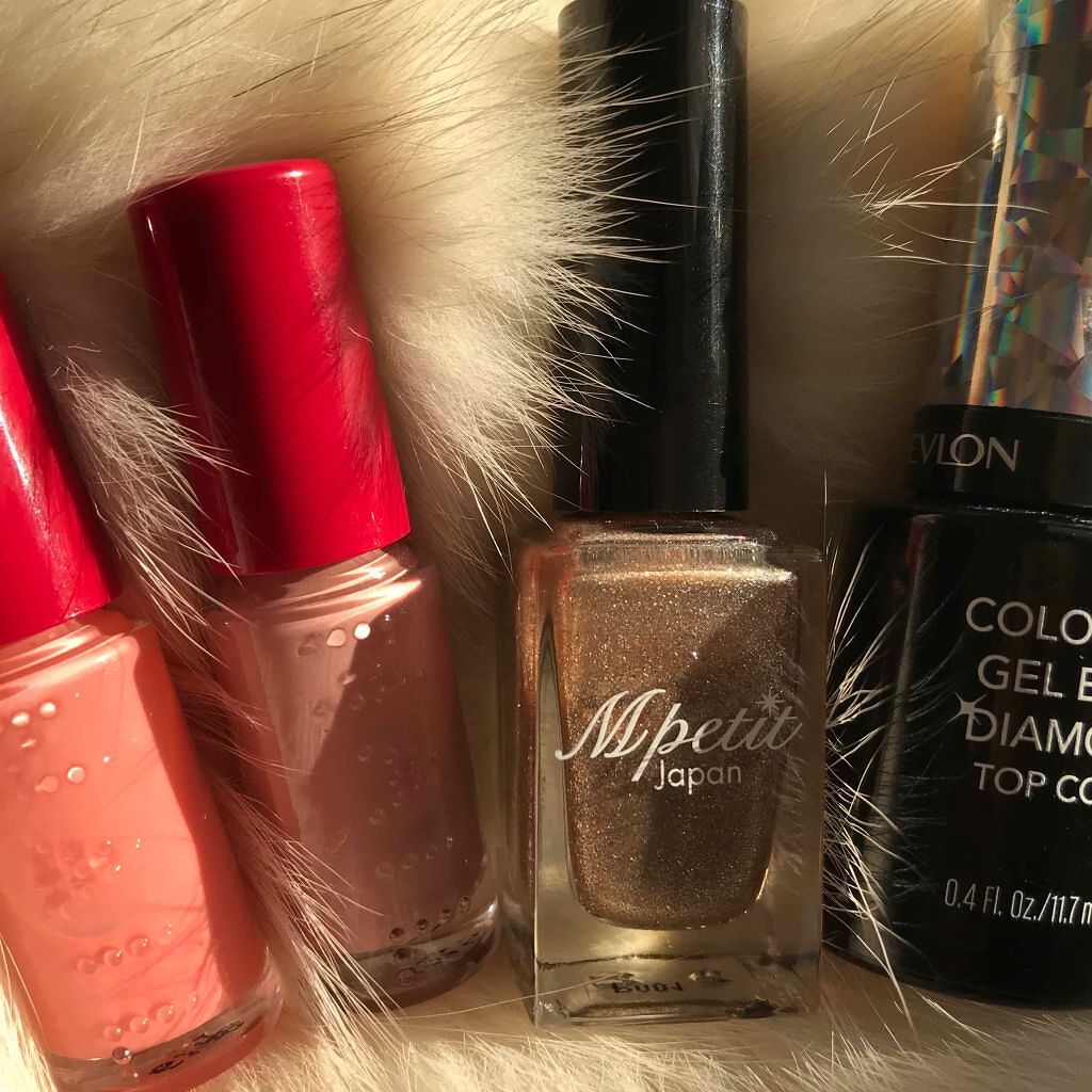 カラーステイ ジェル エンビー ダイヤモンド トップ コート N/REVLON/ネイルトップコートを使ったクチコミ（2枚目）