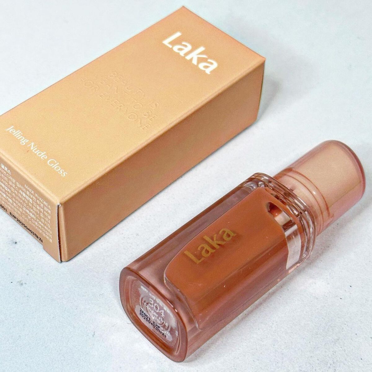 ジェリーイングヌードグロス/Laka/リップグロスを使ったクチコミ（1枚目）