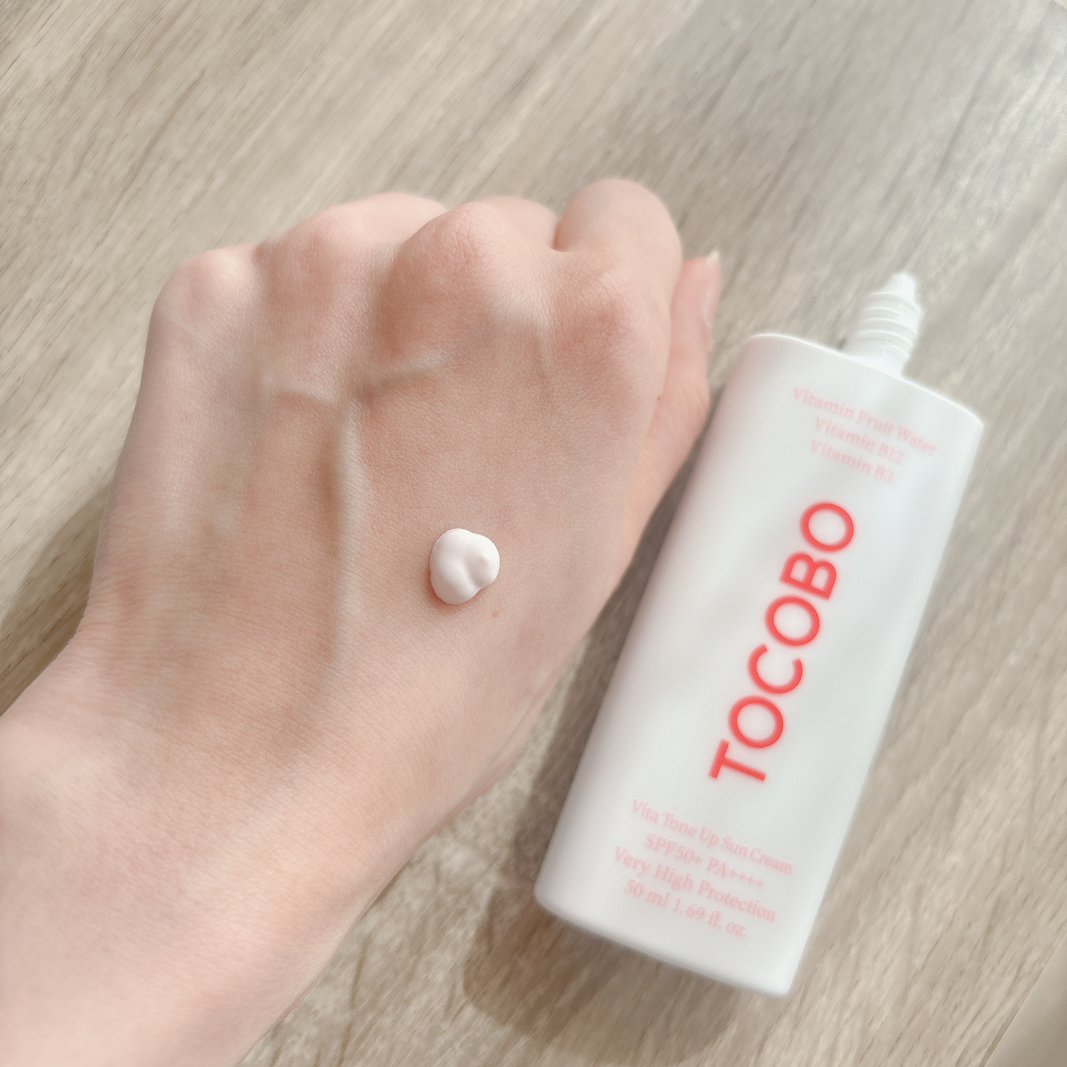 ビタトーンアップサンクリーム/TOCOBO/日焼け止めクリームを使ったクチコミ（3枚目）