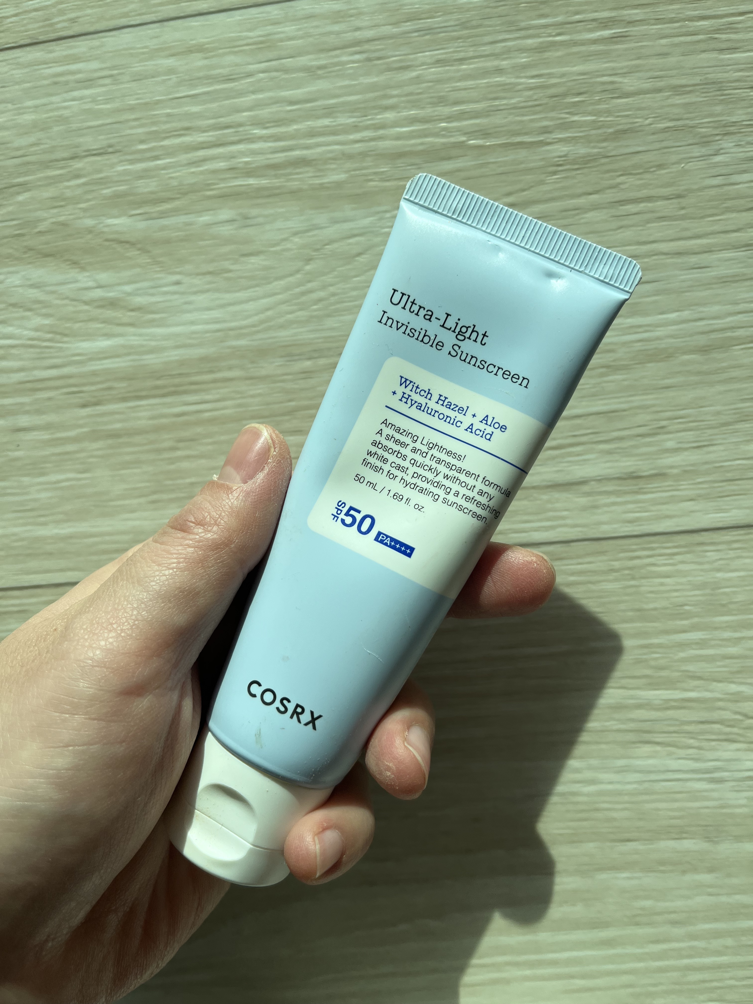 ウルトラライト透明UVクリーム/COSRX/日焼け止めクリームを使ったクチコミ（3枚目）