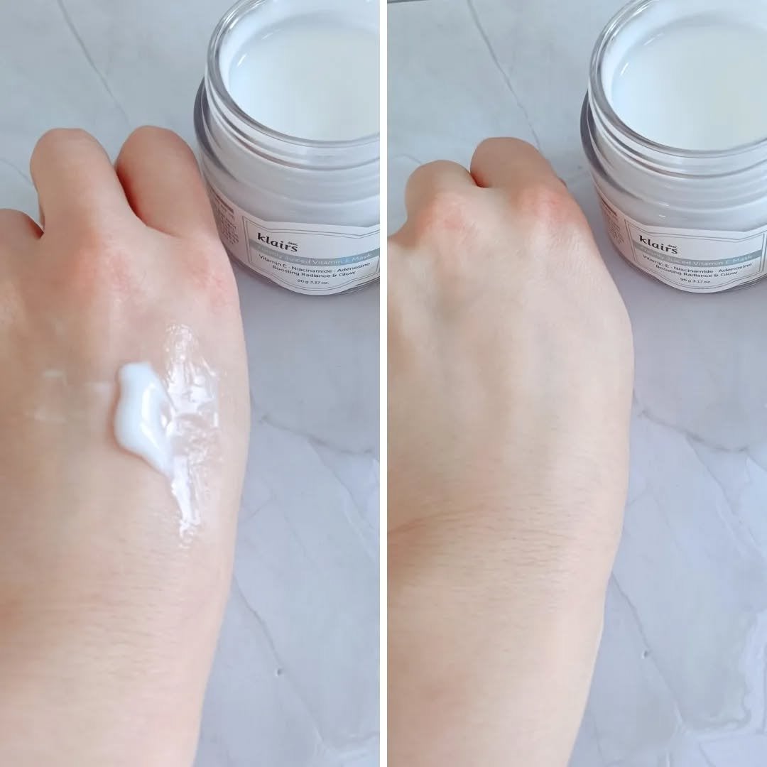 フレッシュリージュースドビタミンEマスク(90g)/Klairs/フェイスクリームを使ったクチコミ(3枚目)