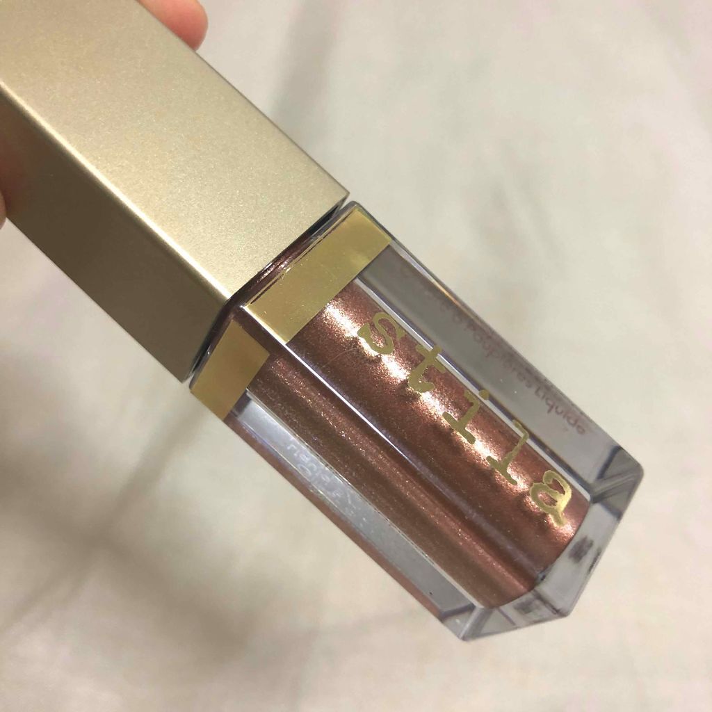 グリッター&グロウ リキッドアイシャドウ/stila/グリッターを使ったクチコミ（1枚目）