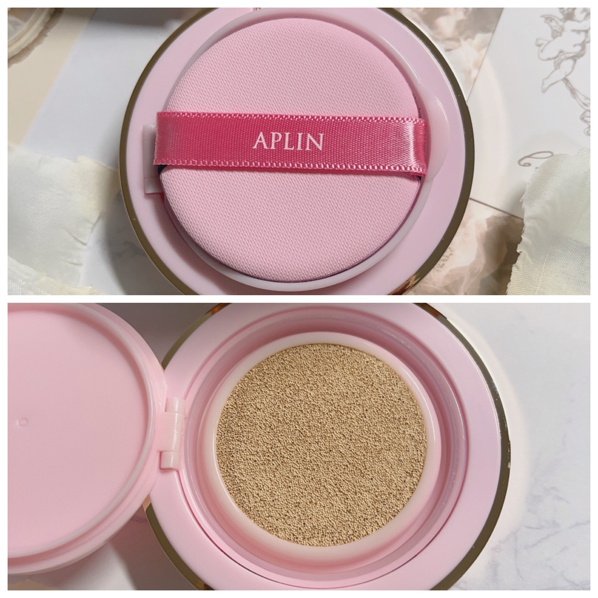 ピンクティーツリーカバーアップグロウクッション/APLIN/クッションファンデーションを使ったクチコミ（3枚目）