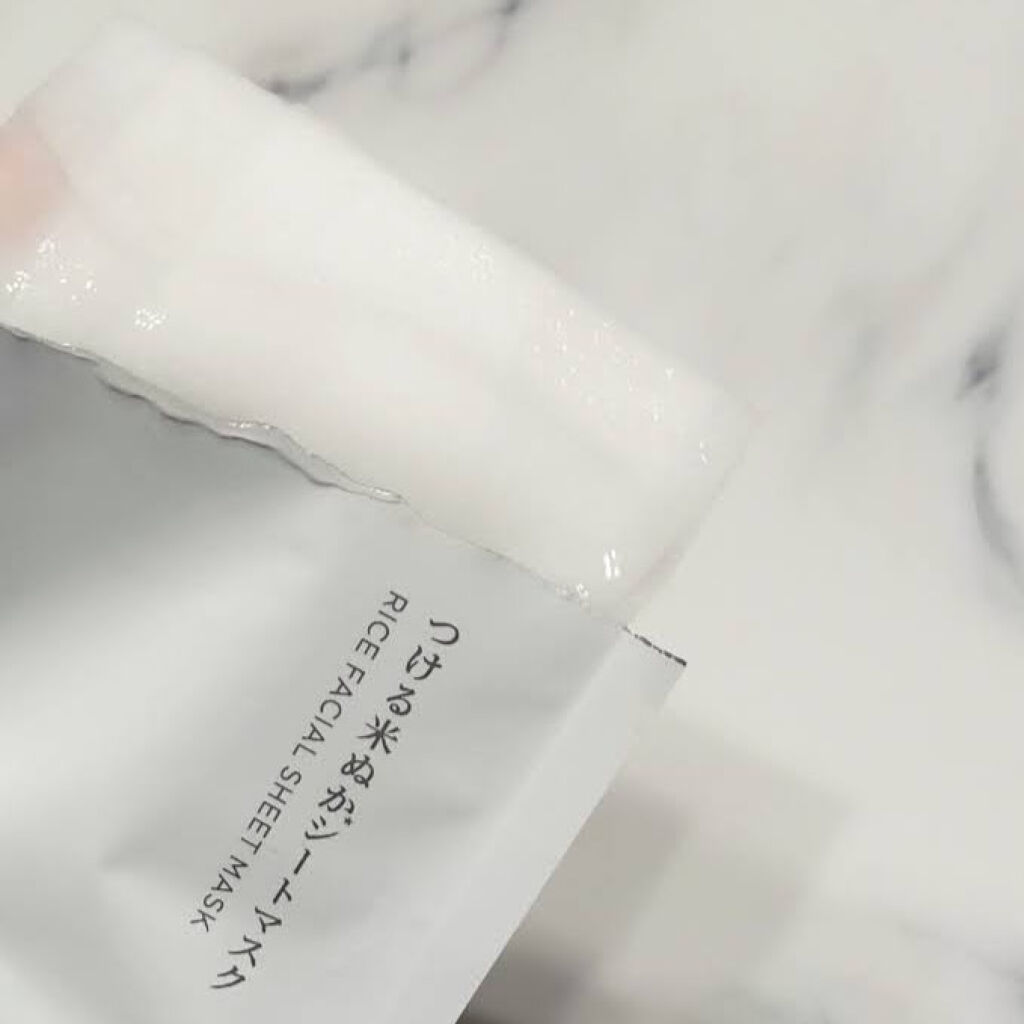 つける米ぬかシートマスク/米一途/シートマスク・パックを使ったクチコミ（2枚目）