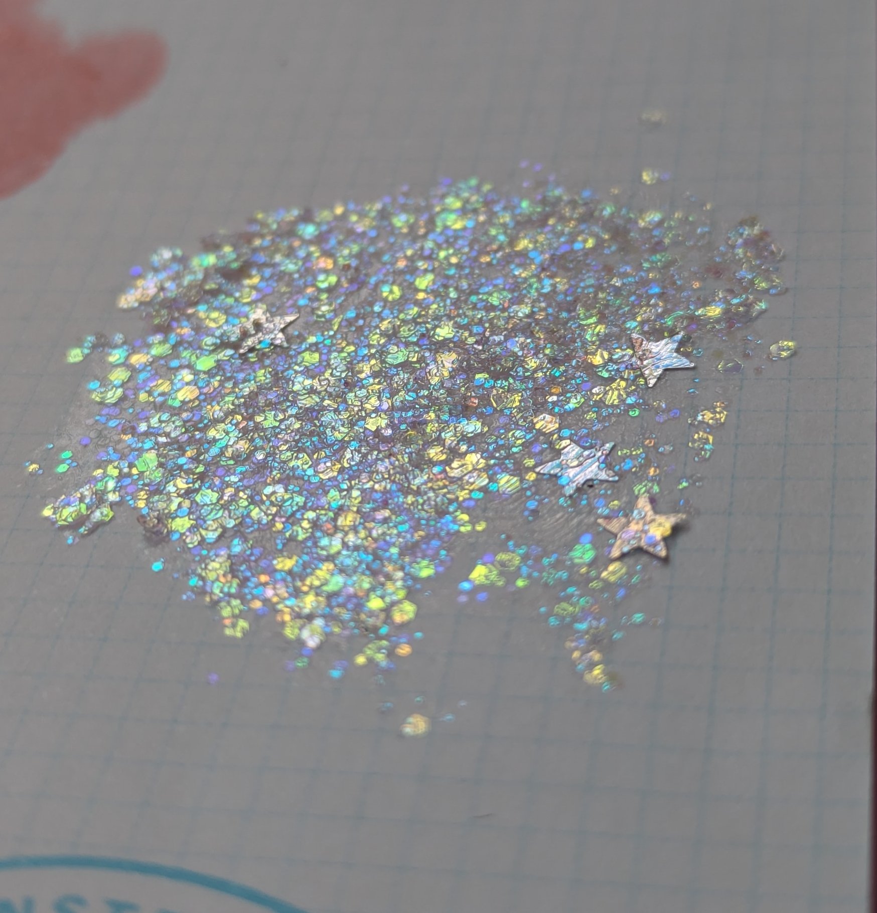 URGLAM　GLITTER GEM クリアパープル/U R GLAM/ジェル・クリームチークを使ったクチコミ（3枚目）