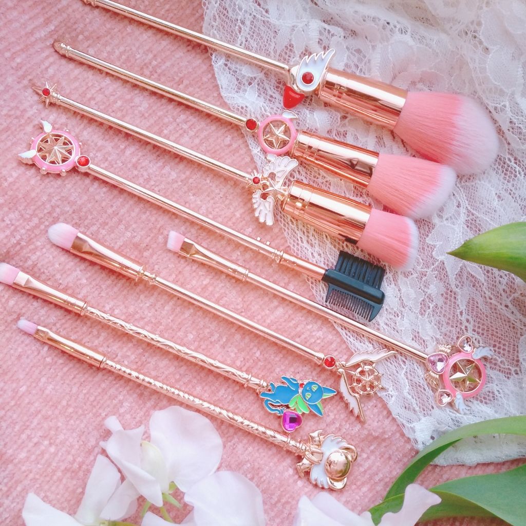borotama on LIPS 「✨CCさくら風 メイクブラシ8本セット✨ほにゃにゃちはー(*ˊ..」(1枚目)