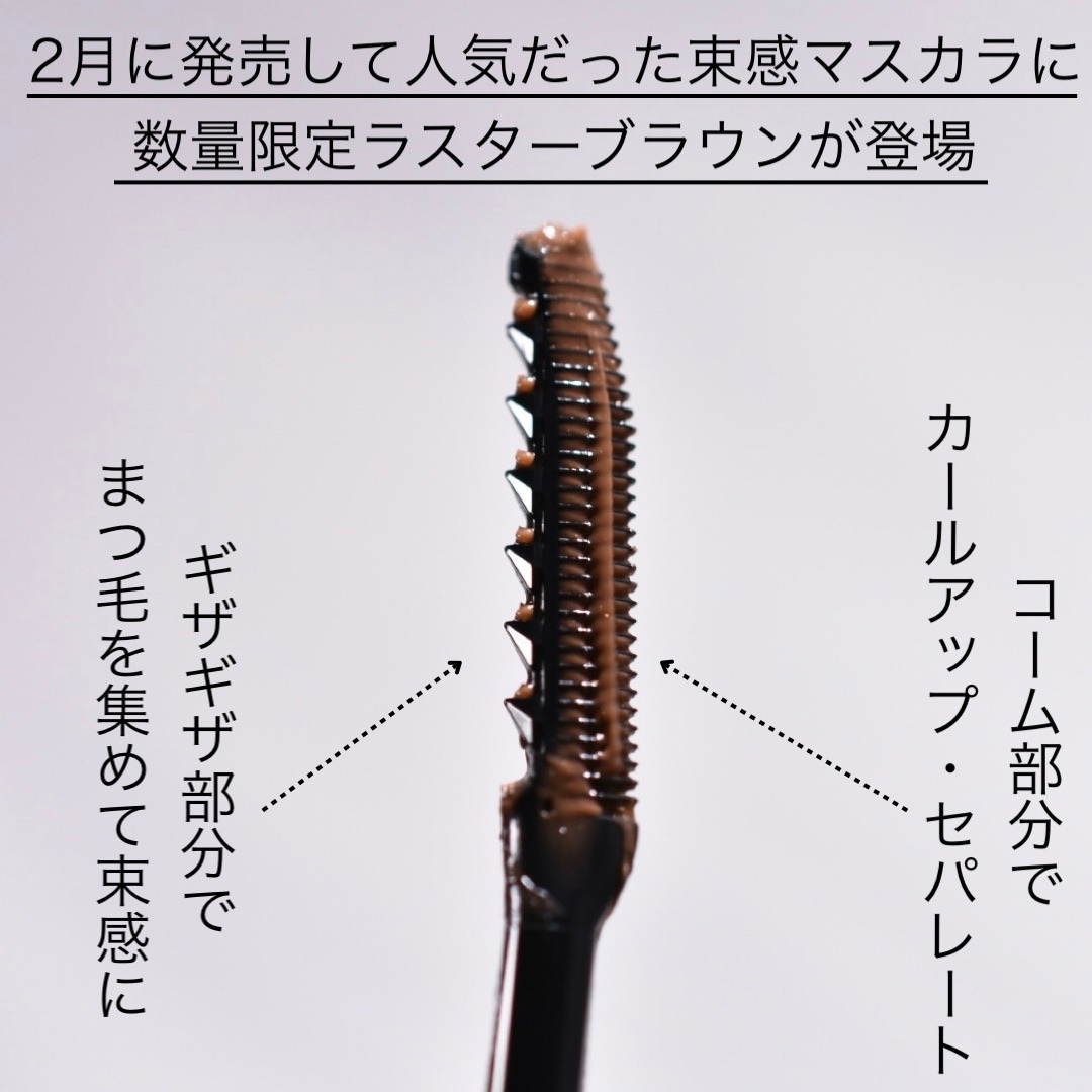 エテュセ アイエディション(ラッシュトップコート) 02 ラスターブラウン/ettusais/マスカラトップコートを使ったクチコミ（2枚目）