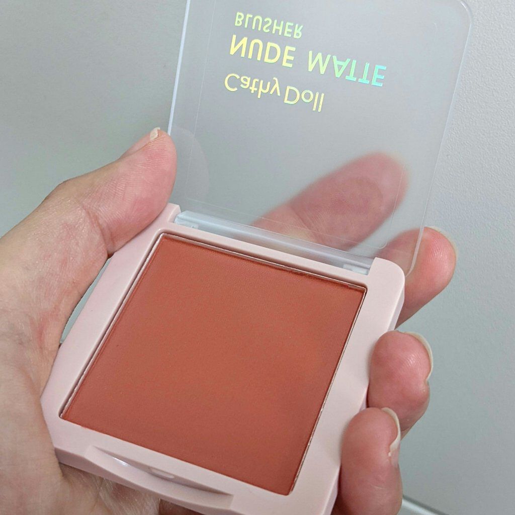 ヌードマットブラッシャー 12 ツインピーチ(Twin Peach)/CathyDoll/パウダーチークを使ったクチコミ（2枚目）