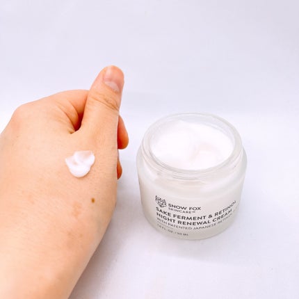 SAKE ナイトクリーム/SNOW FOX SKINCARE/フェイスクリームを使ったクチコミ(3枚目)