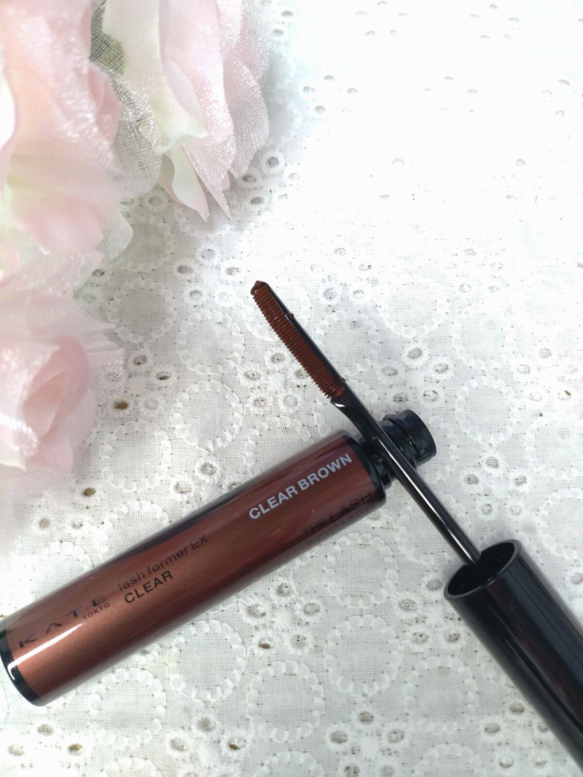ラッシュフォーマーEX(クリア) BR-1 透明感ブラウン/KATE/マスカラを使ったクチコミ（3枚目）