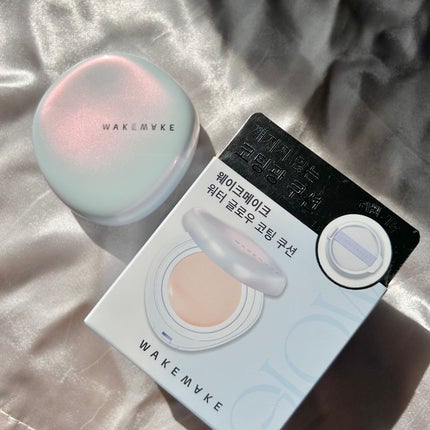ウォーターグロウコーティングクッション/wakemake/クッションファンデーションを使ったクチコミ(8枚目)