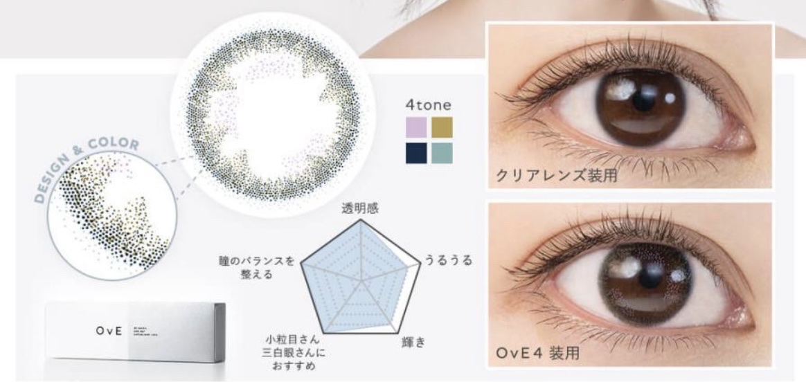 OvE（オヴィ） 1day OvE 4/OvE/ワンデー（１DAY）カラコンを使ったクチコミ（3枚目）