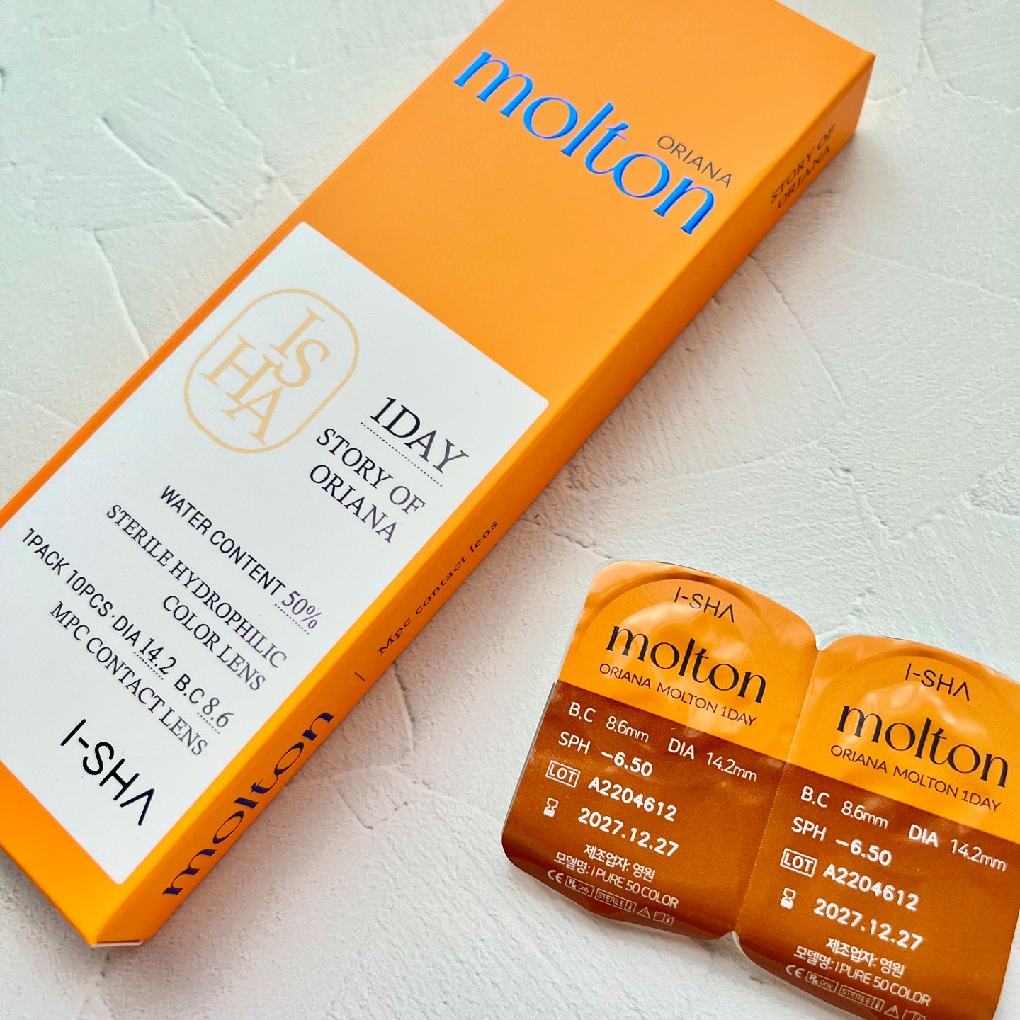 i-sha ORIANA MOLTONのクチコミ「⁡
⁡
蜜のレンズさまからいただきました
⁡
⁡
オリアナモルトン ワンデー 
アンバーブラウ.....」（1枚目）