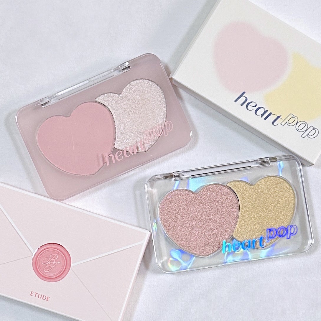ハートポップデュオブラッシャー/ETUDE/パウダーチークを使ったクチコミ(1枚目)
