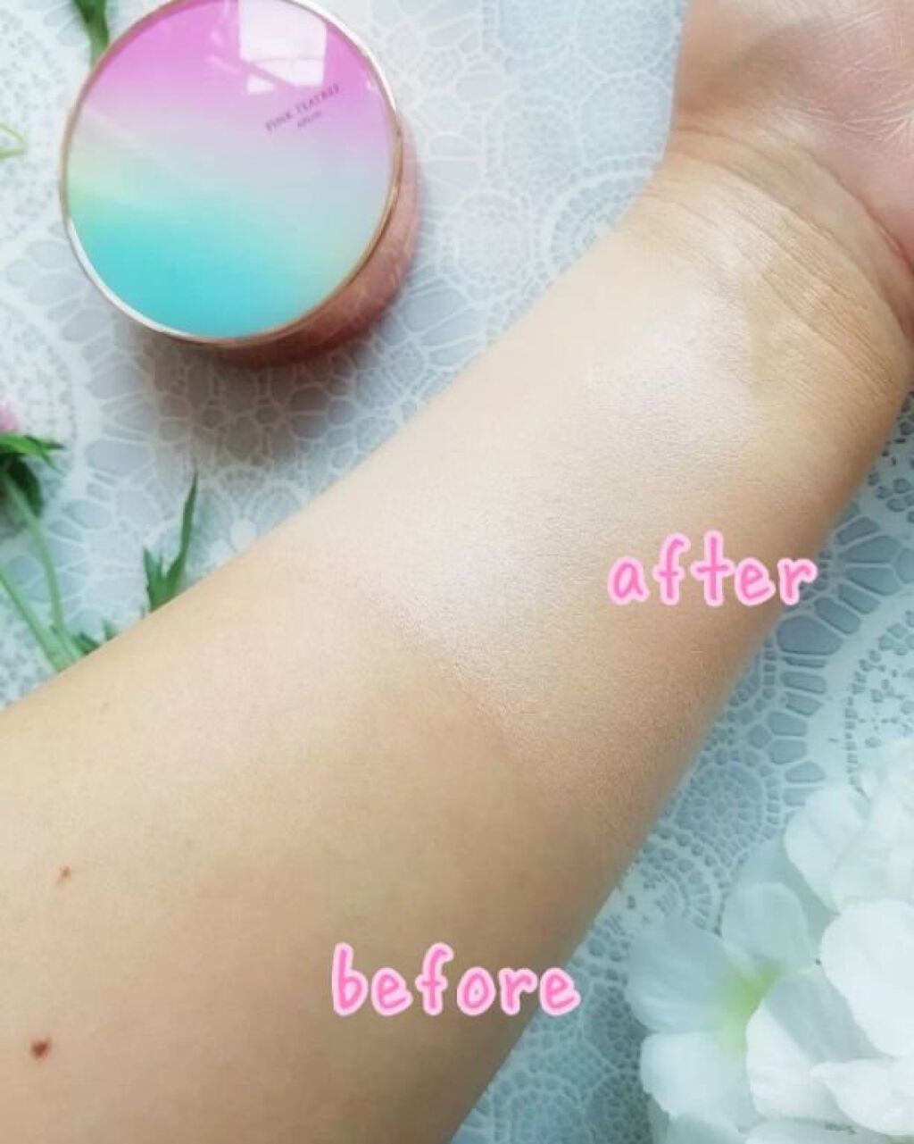 ピンクティーツリーカバークッション/APLIN/クッションファンデーションを使ったクチコミ(7枚目)