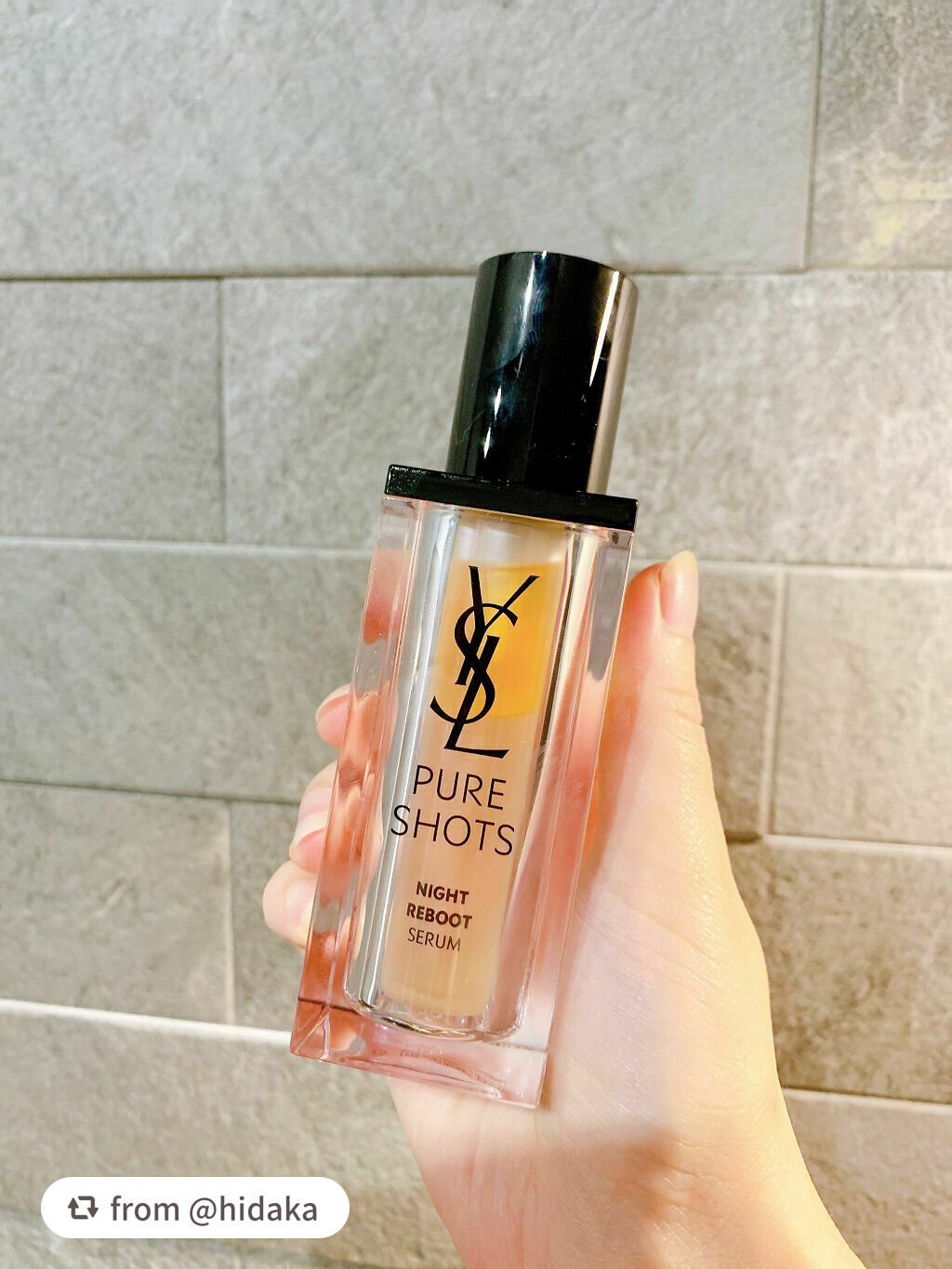 ピュアショット ナイト リチャージセラム/YVES SAINT LAURENT BEAUTE/美容液を使ったクチコミ(8枚目)