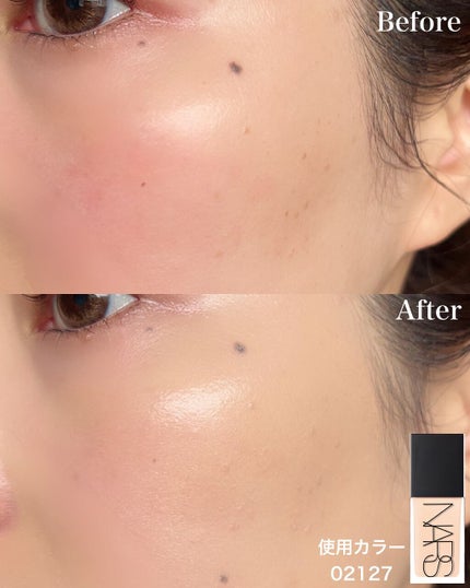 ライトリフレクティング ファンデーション/NARS/リキッドファンデーションを使ったクチコミ(5枚目)