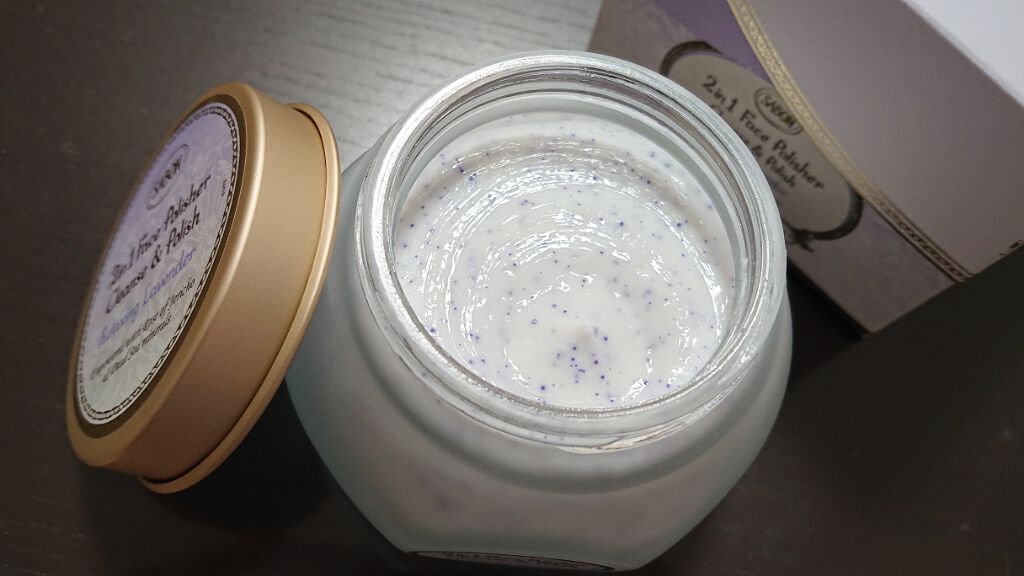 フェイスポリッシャー リラクシング(ラベンダー)/SABON/スクラブ・ゴマージュを使ったクチコミ（2枚目）