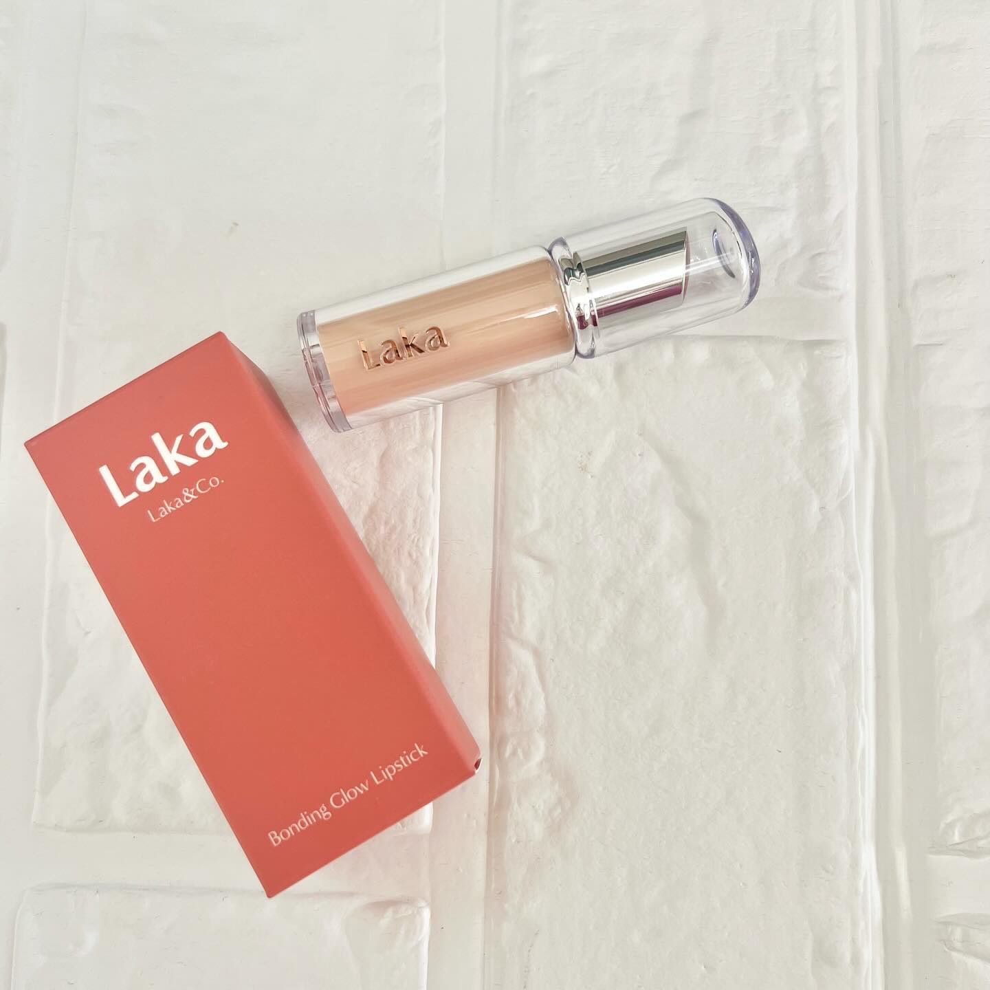 ボンディンググロウリップスティック/Laka/口紅を使ったクチコミ（3枚目）