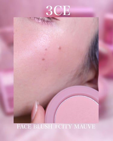 3CE FACE BLUSH #CITY MAUVE/3CE/パウダーチークを使ったクチコミ（3枚目）