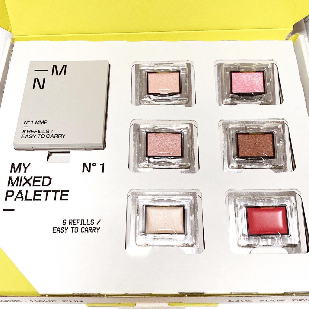 MY MIXED PALETTE 6色カスタムパレット 06 BUBBLE GUM/MN/マルチパレットを使ったクチコミ（3枚目）