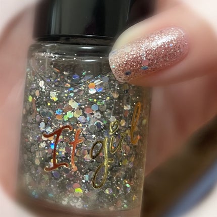 ITGグリッターネイル/DAISO/マニキュアを使ったクチコミ(7枚目)