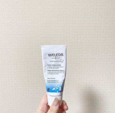 WELEDA 歯みがき(ソルト)のクチコミ「塩で歯を磨くといいと聞いたことはありましたが、weledaの福袋に入っていたので今回初めて使っ.....」（1枚目）