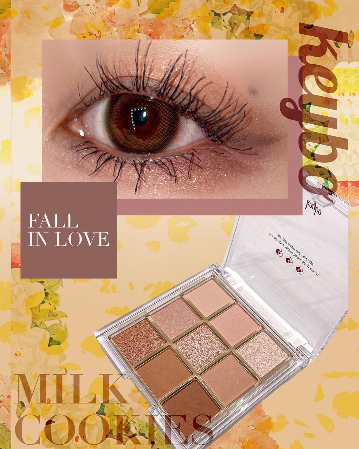 KEYBO FALL IN LOVE SHADOW PALETTE/keybo/アイシャドウパレットを使ったクチコミ(2枚目)